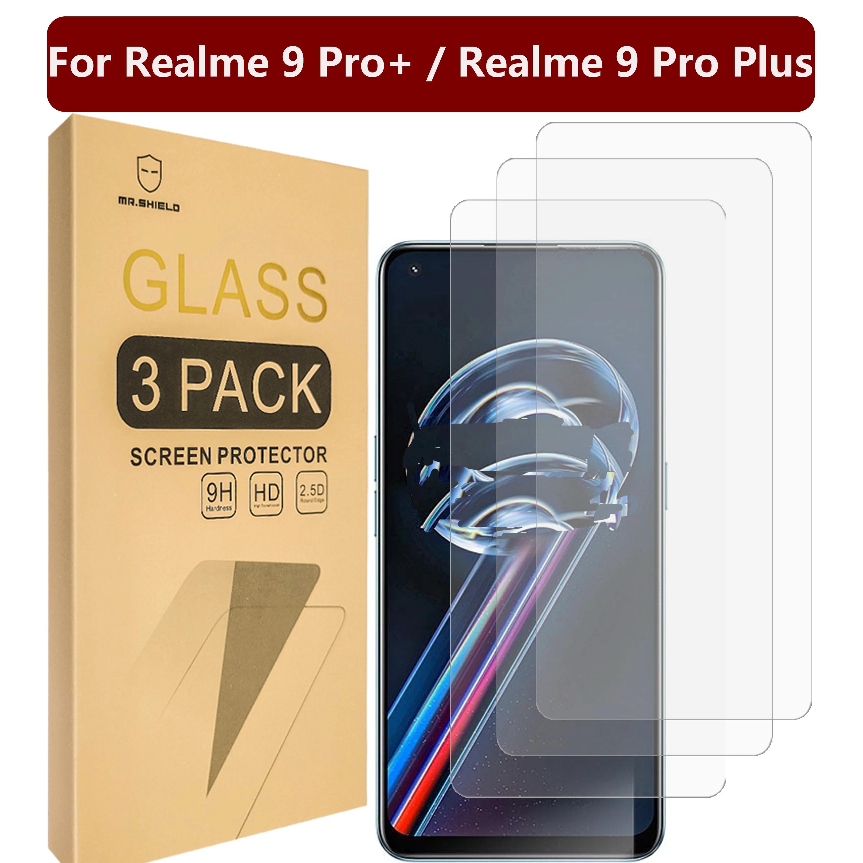 Mr.Shield Realme 9 Pro + / Realme 9 Pro Plus ȭ , 9H 浵 Ϻ , 3 
